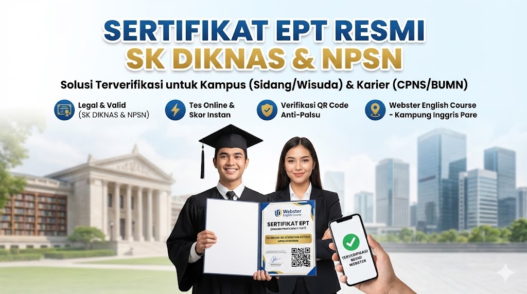 Sertifikat Ept English Proficiency Test Resmi Sk Diknas Npsn