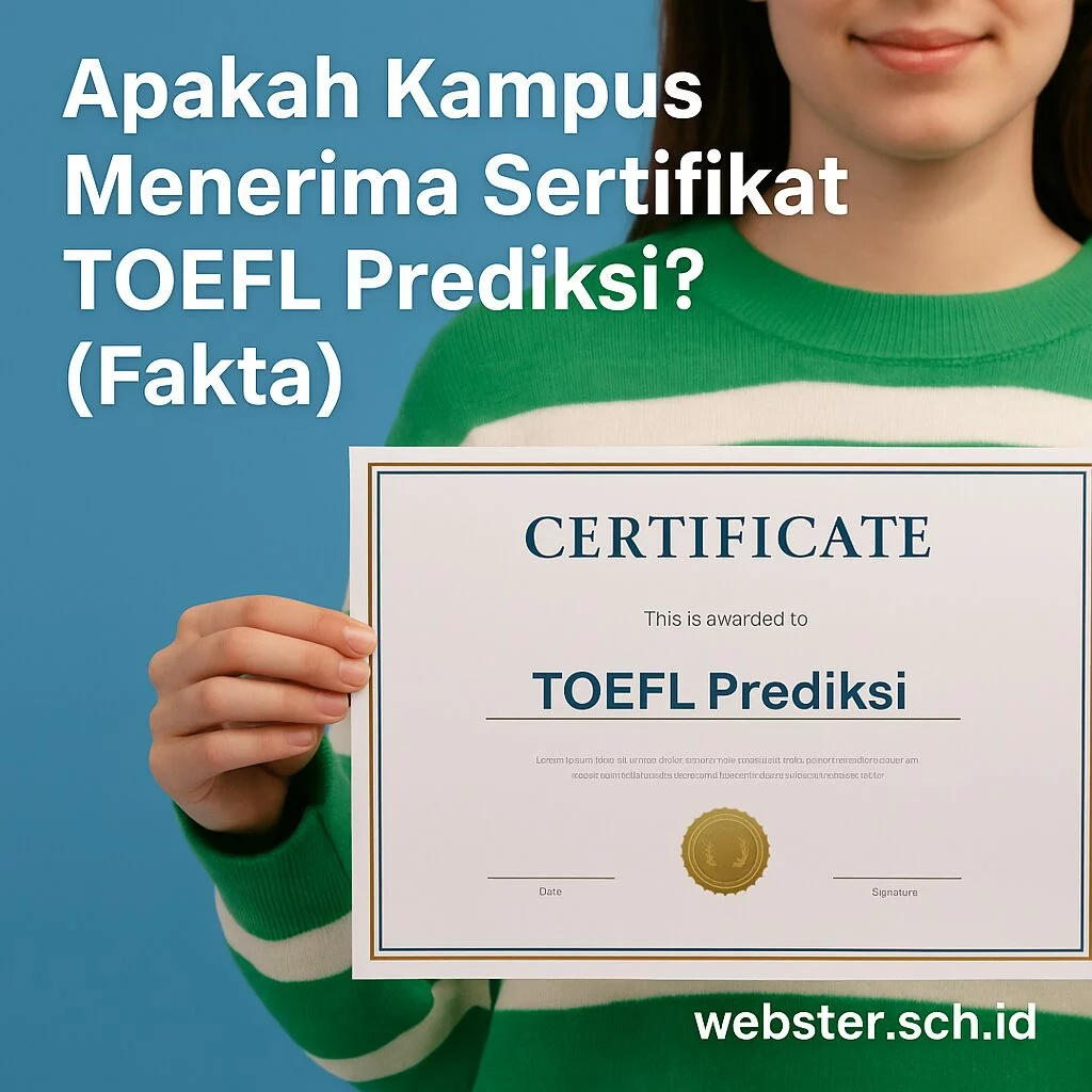 Apakah Kampus Menerima Sertifikat TOEFL Prediksi? Apakah Kampus Menerima Sertifikat TOEFL Prediksi? - Webster English Course