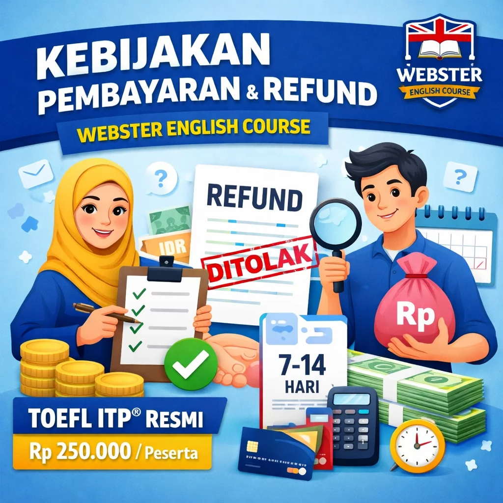 Kebijakan Pembayaran dan Refund - Webster English Course