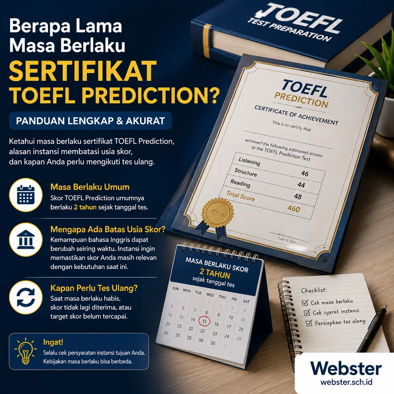 Masa Berlaku Sertifikat TOEFL Prediction Masa Berlaku Sertifikat TOEFL Prediction - Webster English Course