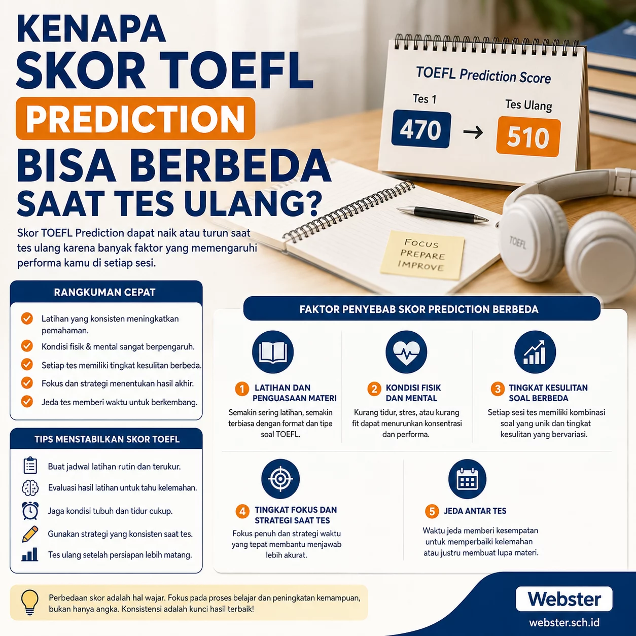 Kenapa Skor TOEFL Prediction Bisa Berbeda? Kenapa Skor TOEFL Prediction Bisa Berbeda? - Webster English Course