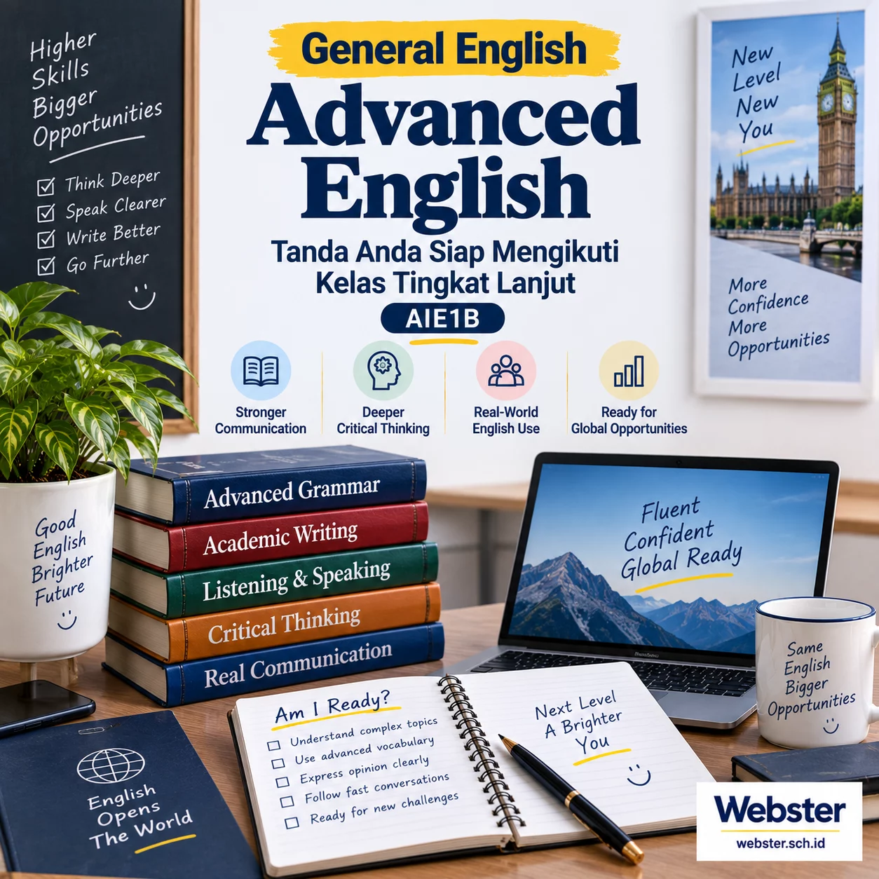Advanced English Tanda Anda Siap Naik Level Advanced English Tanda Anda Siap Naik Level - Webster English Course