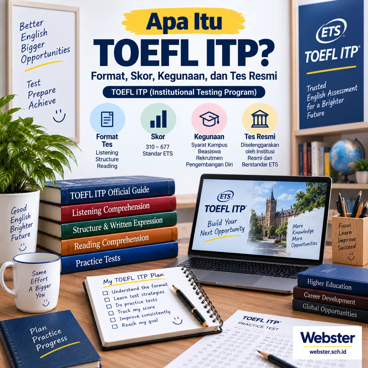 Apa Itu TOEFL ITP? Format Skor dan Kegunaannya Apa Itu TOEFL ITP? Format Skor dan Kegunaannya - Webster English Course
