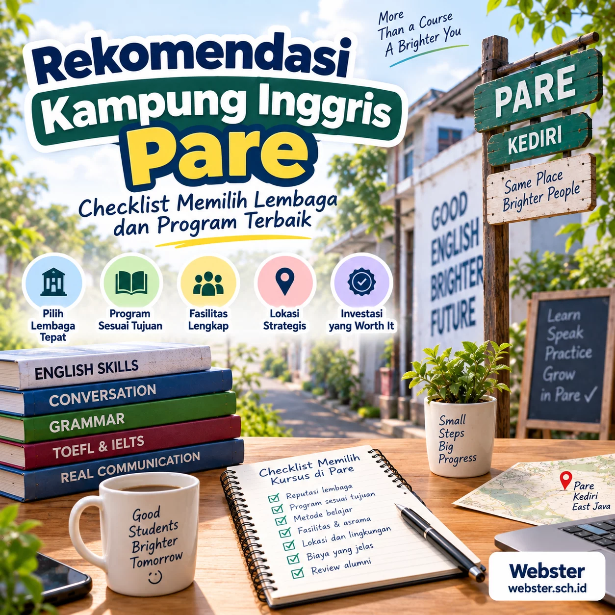 Cara Memilih Kampung Inggris Pare Checklist Terbaik Cara Memilih Kampung Inggris Pare Checklist Terbaik - Webster English Course