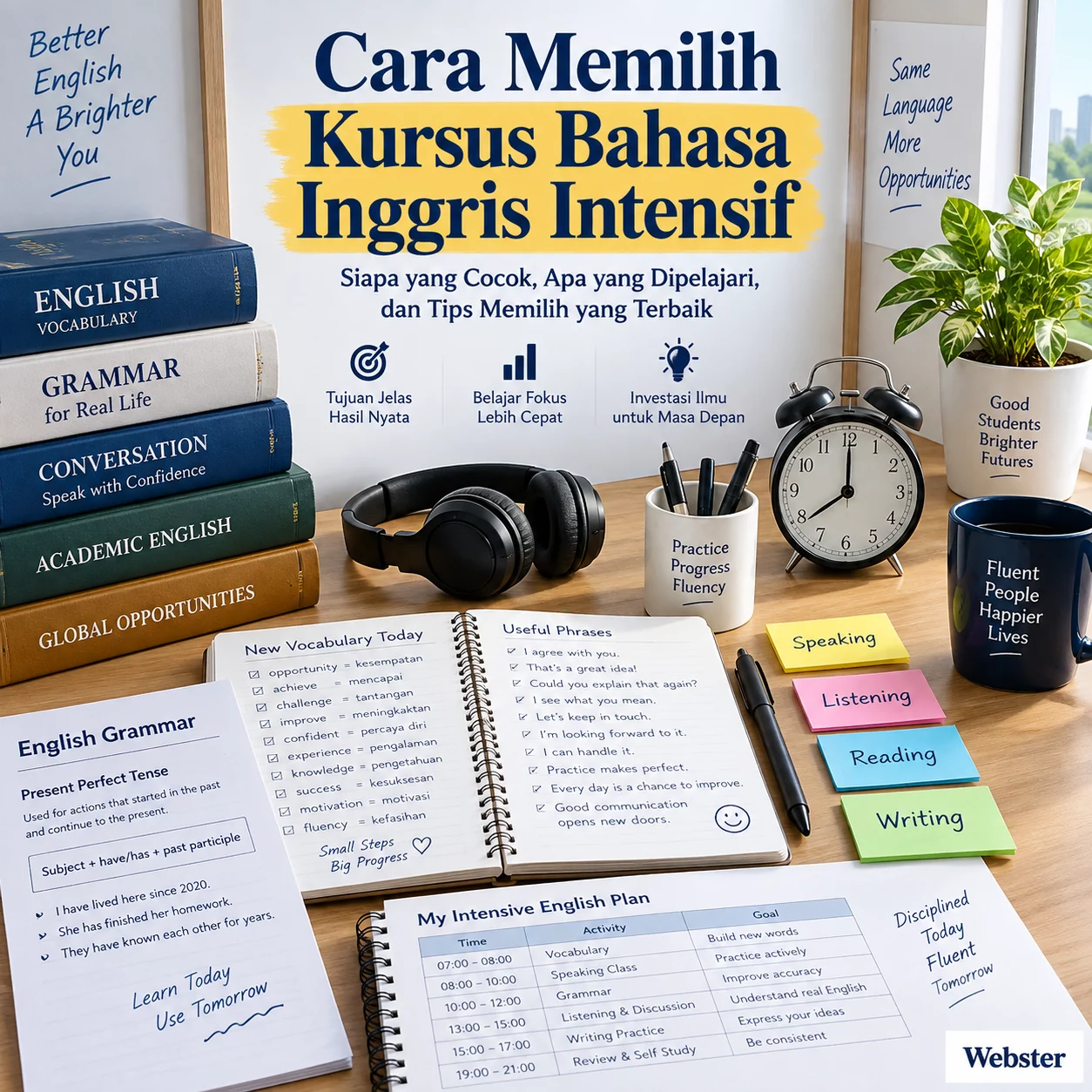 Cara Memilih Kursus Bahasa Inggris Intensif yang Tepat Cara Memilih Kursus Bahasa Inggris Intensif yang Tepat - Webster English Course