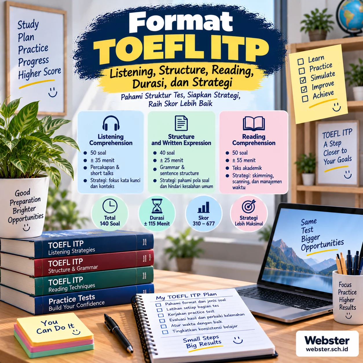 Format TOEFL ITP Listening Structure Reading Format TOEFL ITP Listening Structure Reading - Webster English Course