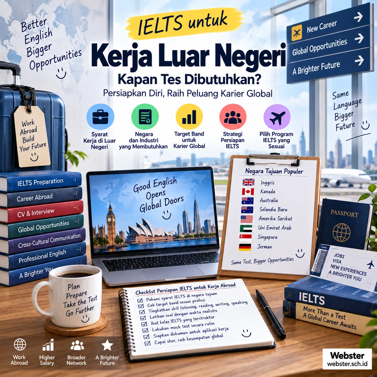IELTS untuk Kerja Luar Negeri Kapan Dibutuhkan IELTS untuk Kerja Luar Negeri Kapan Dibutuhkan - Webster English Course