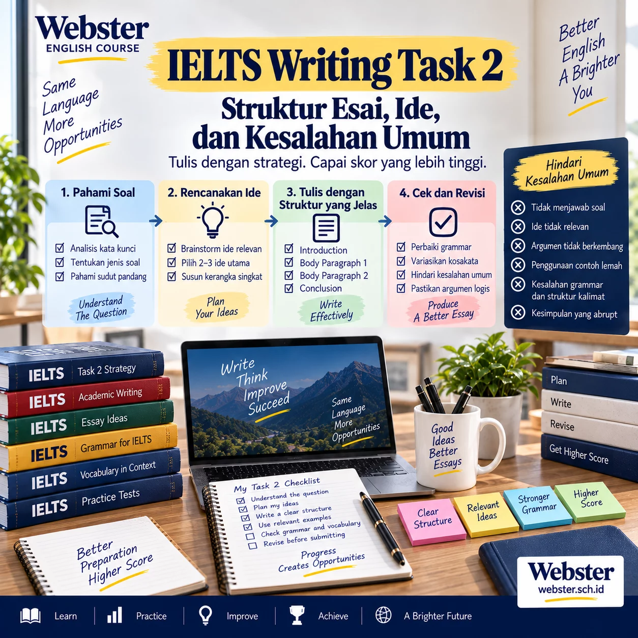 IELTS Writing Task 2 Struktur Esai yang Efektif IELTS Writing Task 2 Struktur Esai yang Efektif - Webster English Course