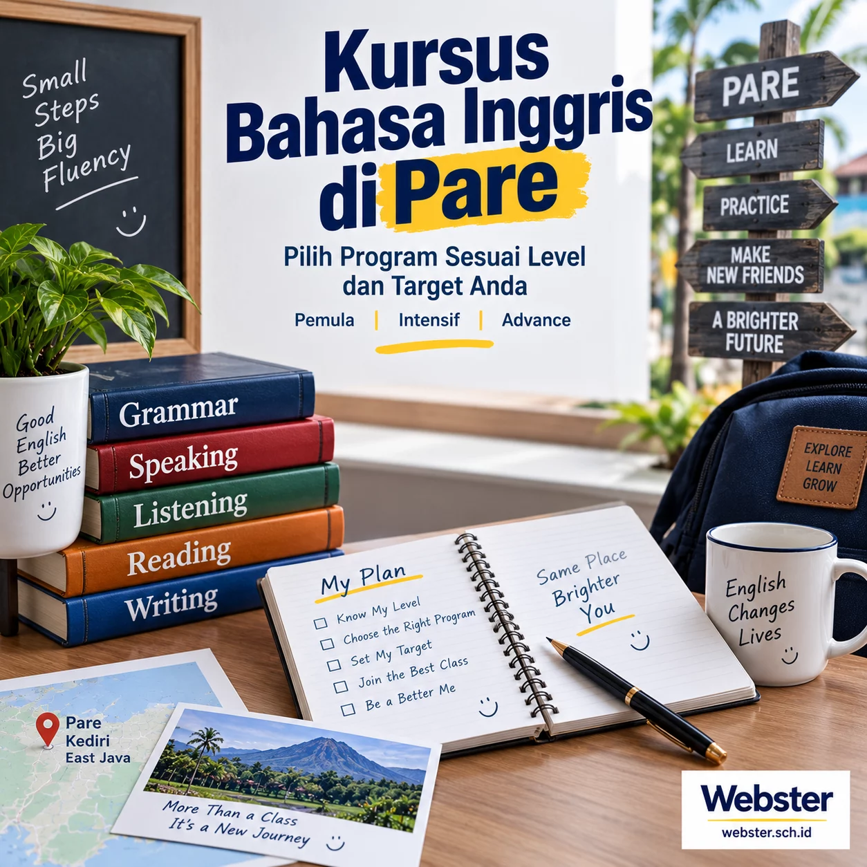 Kursus Bahasa Inggris di Pare Pilih Program Tepat Kursus Bahasa Inggris di Pare Pilih Program Tepat - Webster English Course