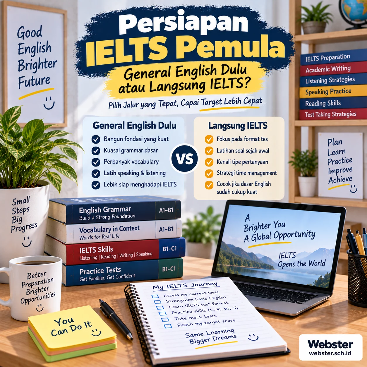 Persiapan IELTS Pemula Mulai dari Mana? Persiapan IELTS Pemula Mulai dari Mana? - Webster English Course