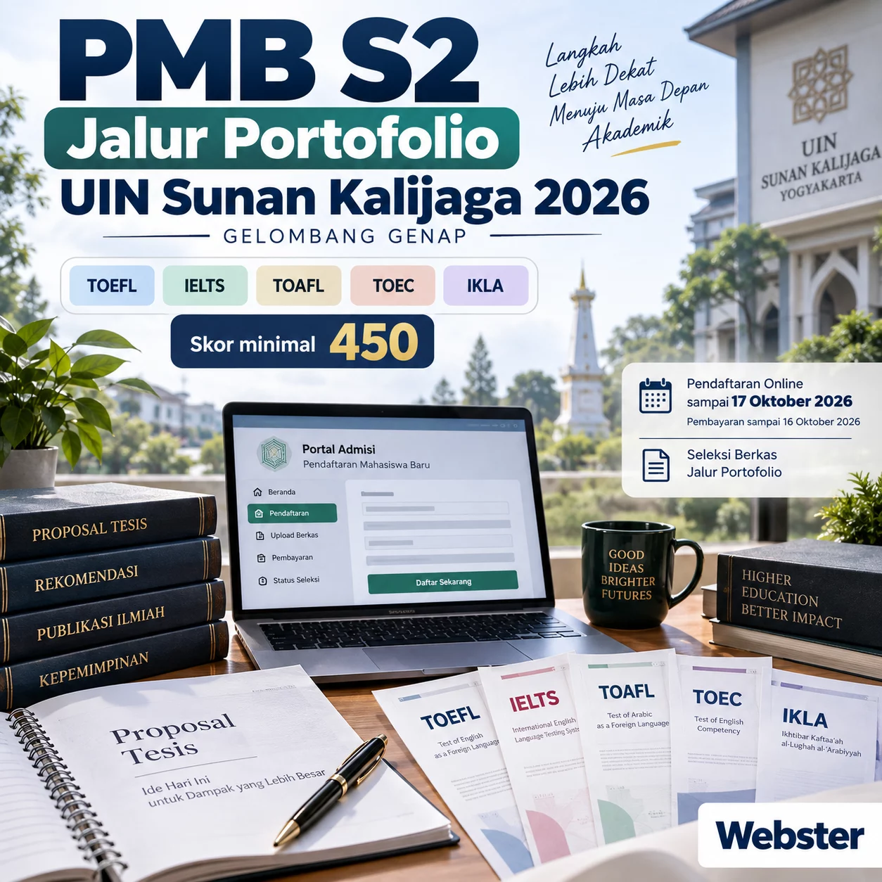 PMB S2 Portofolio UIN Sunan Kalijaga 2026 PMB S2 Portofolio UIN Sunan Kalijaga 2026 - Webster English Course