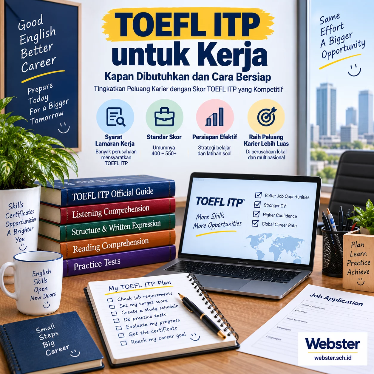 TOEFL ITP untuk Kerja Kapan Dibutuhkan dan Cara Bersiap TOEFL ITP untuk Kerja Kapan Dibutuhkan dan Cara Bersiap - Webster English Course