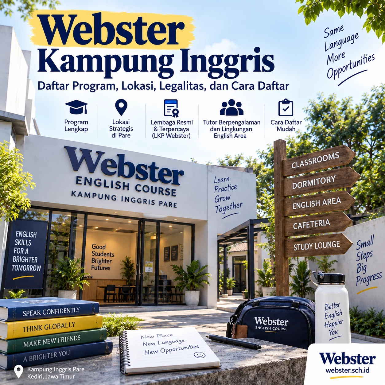 Webster Kampung Inggris Panduan Program dan Cara Daftar Webster Kampung Inggris Panduan Program dan Cara Daftar - Webster English Course