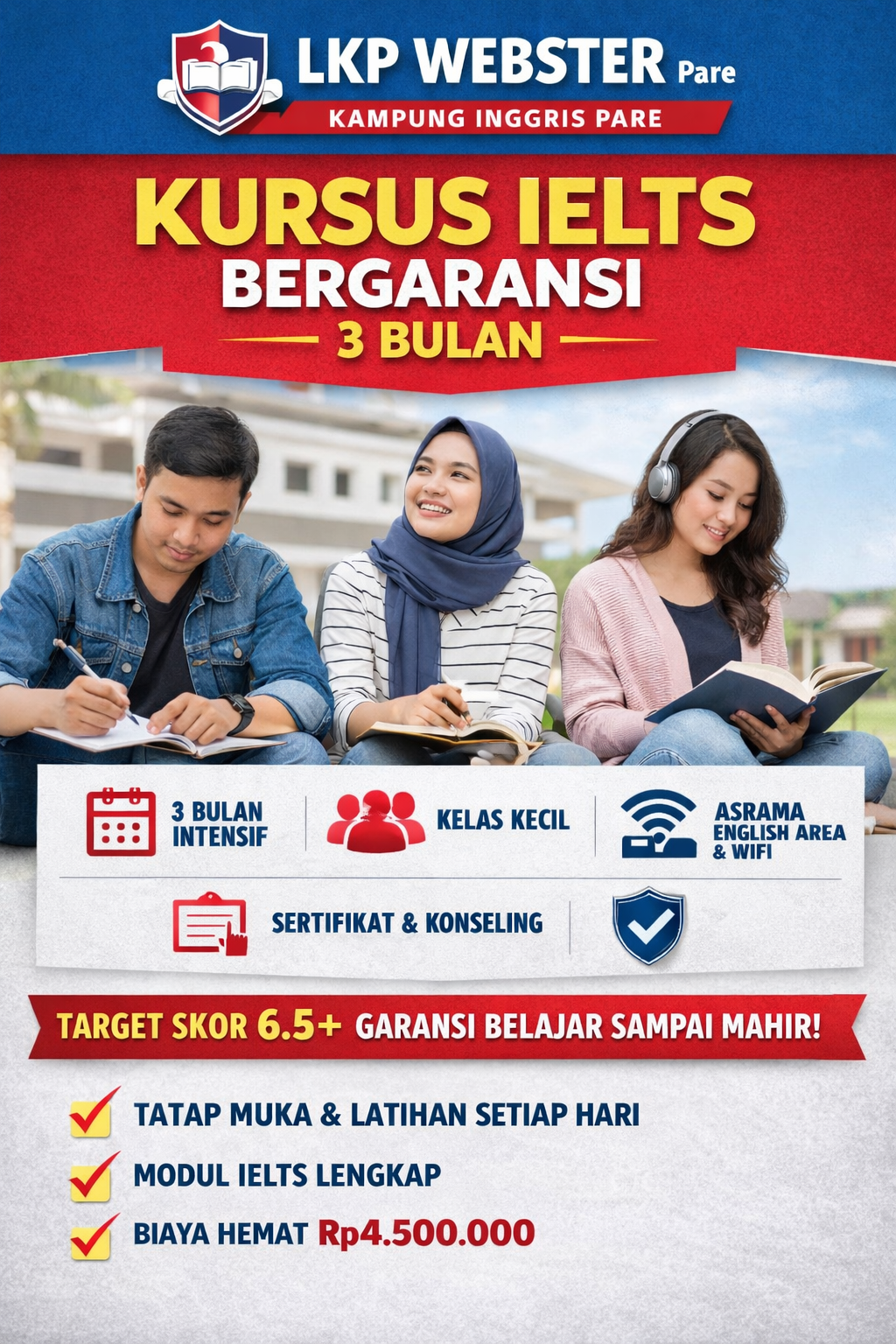 Thumbnail: Kursus IELTS 3 Bulan Bergaransi