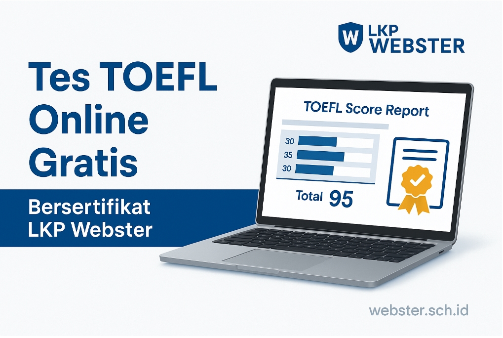 Tes Toefl Online Gratis Bersertifikat Webster Untuk Akademik Karier