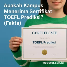 Apakah Kampus Menerima Sertifikat TOEFL Prediksi? - Webster English Course