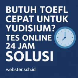 Butuh TOEFL Cepat untuk Yudisium? Ini Solusi Tes Online 24 Jam - Webster English Course