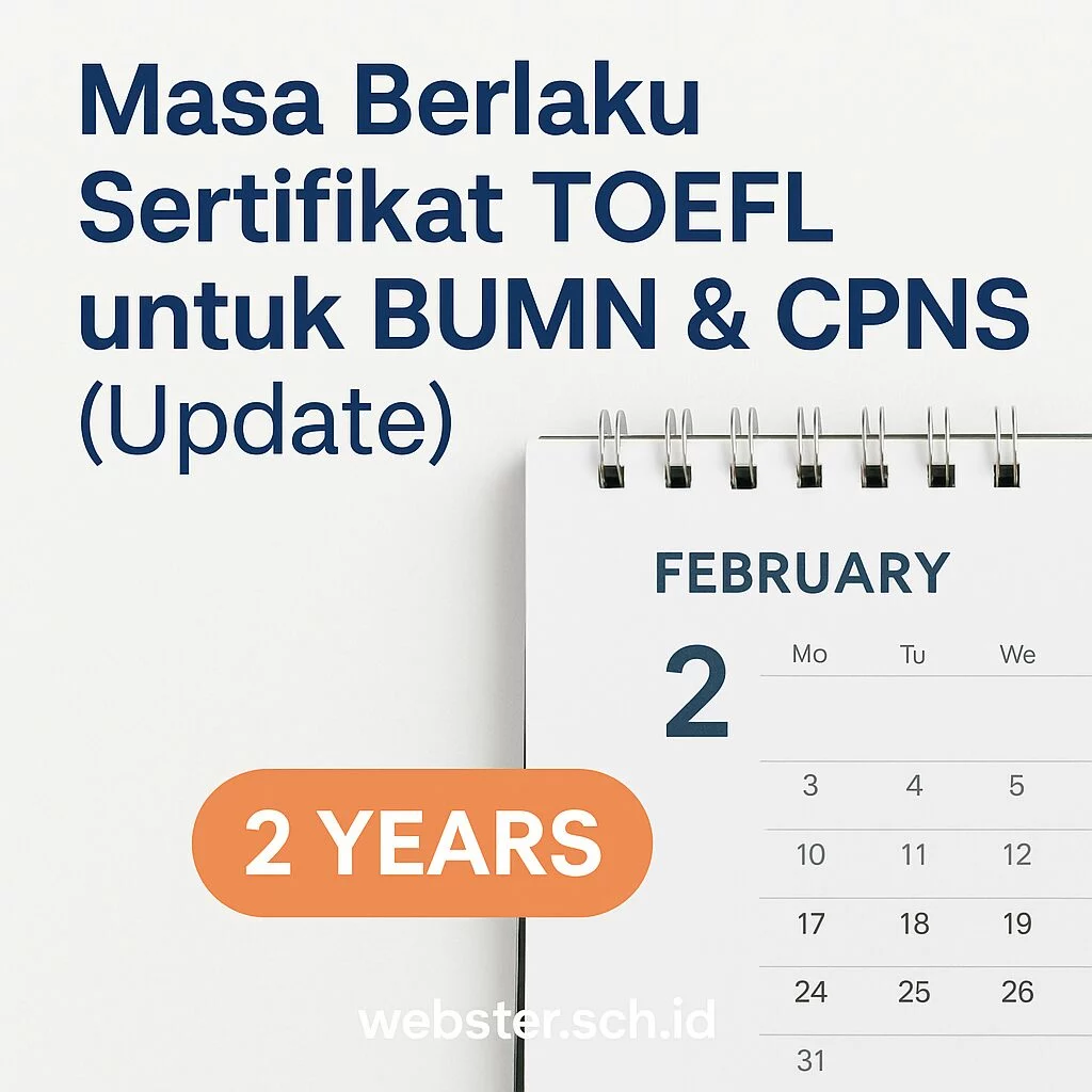 Masa Berlaku Sertifikat Toefl Untuk Bumn Amp Cpns Update