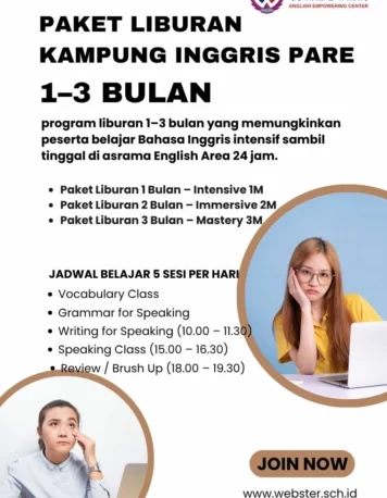Paket Liburan Kursus Bahasa Inggris di Pare