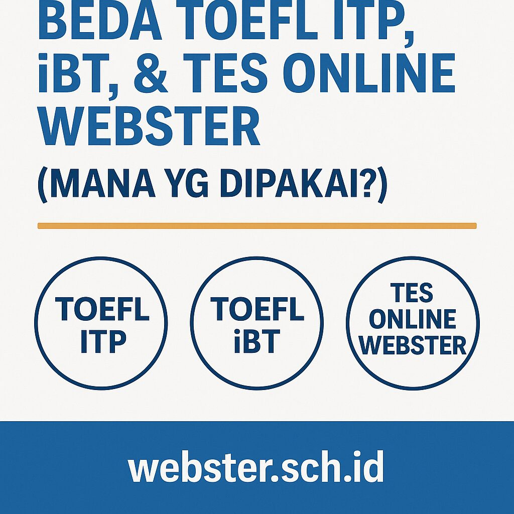 Perbedaan Toefl Itp Ibt Dan Tes Toefl Online Webster