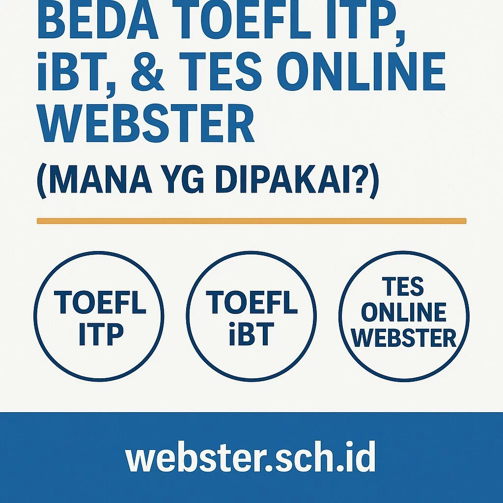 Perbedaan Toefl Itp Ibt Dan Tes Toefl Online Webster