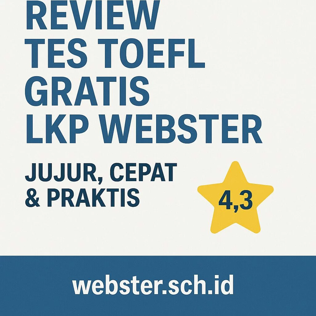 Review Tes Toefl Gratis Lkp Webster