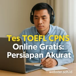 Tes TOEFL CPNS Online Gratis - Webster English Course
