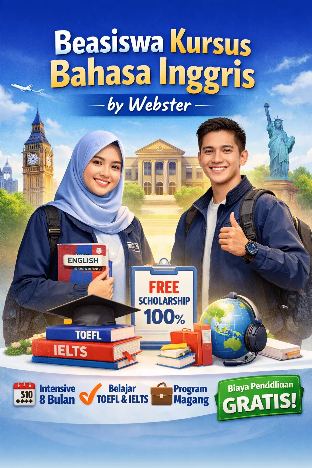 Thumbnail: Beasiswa Kursus Bahasa Inggris 2026