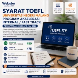 Syarat TOEFL Universitas Negeri Malang Fast Track - Webster English Course