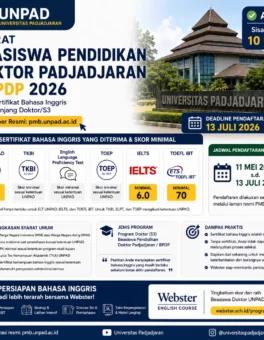 BPDP UNPAD Sertifikat Bahasa Inggris 2026 - Webster English Course