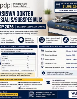 LPDP Dokter Spesialis TOEFL ITP 475 2026 - Webster English Course