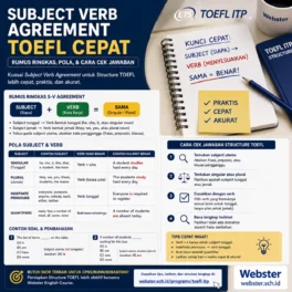 Subject Verb Agreement TOEFL Cepat Praktis - Webster English Course