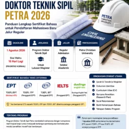 Syarat TOEFL EPT Doktor Teknik Sipil Petra 2026 - Webster English Course