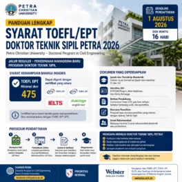 Syarat TOEFL EPT Doktor Teknik Sipil Petra 2026 - Webster English Course