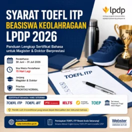 Syarat TOEFL ITP LPDP Keolahragaan 2026 Terbaru - Webster English Course