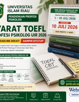Syarat TOEFL Profesi Psikolog UIR 2026 Wajib Cek - Webster English Course