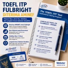 TOEFL ITP Fulbright Diterima AMINEF Aman - Webster English Course