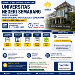 TOEFL-like 450 IUP UNNES Gelombang 2 2026 - Webster English Course