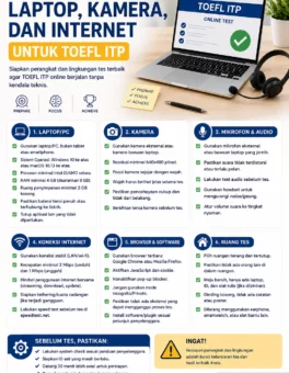 Checklist TOEFL ITP Online Tanpa Kendala - Webster English Course