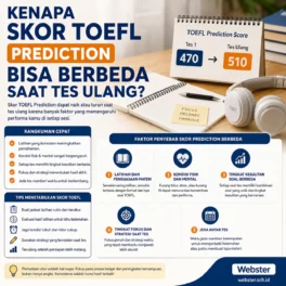 Kenapa Skor TOEFL Prediction Bisa Berbeda? - Webster English Course