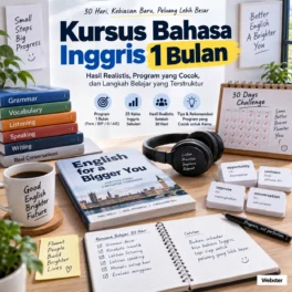 Kursus Bahasa Inggris 1 Bulan Hasil Realistis - Webster English Course